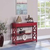image:imageConvenience Concepts Oxford 1Drawer Console Table 395  Farmhouse Sofa Display with Storage Shelf For Living Family amp Dining Room Modern Entryway Hall Table for Kitchen Bedroom Sea Foam BlueCranberry Red