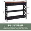 image:imageConvenience Concepts Oxford 1Drawer Console Table 395  Farmhouse Sofa Display with Storage Shelf For Living Family amp Dining Room Modern Entryway Hall Table for Kitchen Bedroom Sea Foam BlueCherryBlack