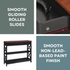 image:imageConvenience Concepts Oxford 1Drawer Console Table 395  Farmhouse Sofa Display with Storage Shelf For Living Family amp Dining Room Modern Entryway Hall Table for Kitchen Bedroom Sea Foam BlueCherryBlack
