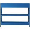 image:imageConvenience Concepts Oxford 1Drawer Console Table 395  Farmhouse Sofa Display with Storage Shelf For Living Family amp Dining Room Modern Entryway Hall Table for Kitchen Bedroom Sea Foam BlueTeal Blue