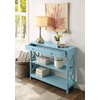 image:imageConvenience Concepts Oxford 1Drawer Console Table 395  Farmhouse Sofa Display with Storage Shelf For Living Family amp Dining Room Modern Entryway Hall Table for Kitchen Bedroom Sea Foam BlueSea Foam Blue