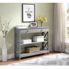 image:imageConvenience Concepts Oxford 1Drawer Console Table 395  Farmhouse Sofa Display with Storage Shelf For Living Family amp Dining Room Modern Entryway Hall Table for Kitchen Bedroom Sea Foam BlueGrey