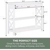 image:imageConvenience Concepts Oxford 1Drawer Console Table 395  Farmhouse Sofa Display with Storage Shelf For Living Family amp Dining Room Modern Entryway Hall Table for Kitchen Bedroom EspressoWhite