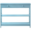 image:imageConvenience Concepts Oxford 1Drawer Console Table 395  Farmhouse Sofa Display with Storage Shelf For Living Family amp Dining Room Modern Entryway Hall Table for Kitchen Bedroom Sea Foam BlueSea Foam Blue