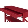 image:imageConvenience Concepts Oxford 1Drawer Console Table 395  Farmhouse Sofa Display with Storage Shelf For Living Family amp Dining Room Modern Entryway Hall Table for Kitchen Bedroom Sea Foam BlueCranberry Red
