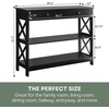 image:imageConvenience Concepts Oxford 1Drawer Console Table 395  Farmhouse Sofa Display with Storage Shelf For Living Family amp Dining Room Modern Entryway Hall Table for Kitchen Bedroom Sea Foam BlueBlack