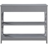 image:imageConvenience Concepts Oxford 1Drawer Console Table 395  Farmhouse Sofa Display with Storage Shelf For Living Family amp Dining Room Modern Entryway Hall Table for Kitchen Bedroom Sea Foam BlueGrey