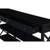 image:imageConvenience Concepts Oxford 2Drawer Console Table with Shelves 60 EspressoBlack