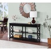 image:imageConvenience Concepts Oxford 2Drawer Console Table with Shelves 60 EspressoBlack