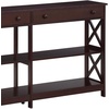 image:imageConvenience Concepts Oxford 2Drawer Console Table with Shelves 60 EspressoEspresso