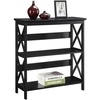 image:imageConvenience Concepts Oxford 3 Tier Bookcase Cherry  BlackBlack