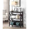 image:imageConvenience Concepts Oxford 3 Tier Bookcase Cherry  BlackEspresso