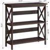 image:imageConvenience Concepts Oxford 3 Tier Bookcase Cherry  BlackEspresso