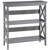 image:imageConvenience Concepts Oxford 3 Tier Bookcase Cherry  BlackGrey