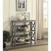 image:imageConvenience Concepts Oxford 3 Tier Bookcase Cherry  BlackGrey