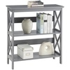 image:imageConvenience Concepts Oxford 3 Tier Bookcase Cherry  BlackGrey