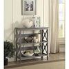 image:imageConvenience Concepts Oxford 3 Tier Bookcase Cherry  BlackGrey
