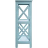 image:imageConvenience Concepts Oxford 3 Tier Bookcase Cherry  BlackSea Foam Blue