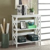 image:imageConvenience Concepts Oxford 3 Tier Bookcase Cherry  BlackWhite