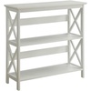 image:imageConvenience Concepts Oxford 3 Tier Bookcase Cherry  BlackWhite