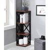 image:imageConvenience Concepts Oxford 3 Tier Corner Bookcase EspressoCherryBlack