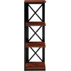 image:imageConvenience Concepts Oxford 3 Tier Corner Bookcase EspressoCherryBlack