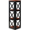 image:imageConvenience Concepts Oxford 3 Tier Corner Bookcase EspressoCherryBlack
