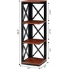 image:imageConvenience Concepts Oxford 3 Tier Corner Bookcase EspressoCherryBlack