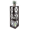 image:imageConvenience Concepts Oxford 3 Tier Corner Bookcase EspressoEspresso