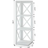 image:imageConvenience Concepts Oxford 3 Tier Corner Bookcase EspressoWhite