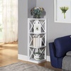 image:imageConvenience Concepts Oxford 3 Tier Corner Bookcase EspressoWhite