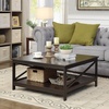 image:imageConvenience Concepts Oxford 36 inch Square Coffee Table with Shelf Espresso