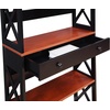 image:imageConvenience Concepts Oxford 5 Tier Bookcase with Drawer BlackCherry