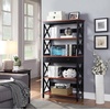 image:imageConvenience Concepts Oxford 5 Tier Bookcase with Drawer BlackCherry