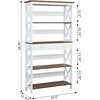 image:imageConvenience Concepts Oxford 5 Tier Bookcase with Drawer BlackDriftwood  White