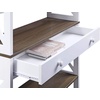 image:imageConvenience Concepts Oxford 5 Tier Bookcase with Drawer BlackDriftwood  White