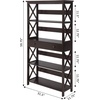 image:imageConvenience Concepts Oxford 5 Tier Bookcase with Drawer BlackEspresso