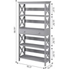 image:imageConvenience Concepts Oxford 5 Tier Bookcase with Drawer BlackGrey