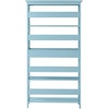 image:imageConvenience Concepts Oxford 5 Tier Bookcase with Drawer BlackSea Foam Blue