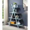 image:imageConvenience Concepts Oxford A Frame Bookshelf 4575  4Tier Farmhouse OpenConcept Bookshelf for Living Room Family Room XShaped Shelving Unit for Media amp Home Decor Office Storage BlackSea Foam