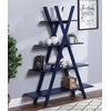 image:imageConvenience Concepts Oxford A Frame Bookshelf 4575  4Tier Farmhouse OpenConcept Bookshelf for Living Room Family Room XShaped Shelving Unit for Media amp Home Decor Office Storage BlackCobalt Blue