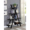 image:imageConvenience Concepts Oxford A Frame Bookshelf 4575  4Tier Farmhouse OpenConcept Bookshelf for Living Room Family Room XShaped Shelving Unit for Media amp Home Decor Office Storage BlackBlack