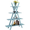 image:imageConvenience Concepts Oxford A Frame Bookshelf 4575  4Tier Farmhouse OpenConcept Bookshelf for Living Room Family Room XShaped Shelving Unit for Media amp Home Decor Office Storage BlackSea Foam