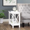 image:imageConvenience Concepts Oxford Chairside End Table with Shelf WhiteWhite