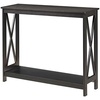 image:imageConvenience Concepts Oxford Console Table 395  Sofa Table with Storage Shelf Transitional Entryway Hall Table for Living Room and Bedroom Display Foyer Table Blush PinkBlack
