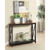image:imageConvenience Concepts Oxford Console Table 395  Sofa Table with Storage Shelf Transitional Entryway Hall Table for Living Room and Bedroom Display Foyer Table Blush PinkCherryBlack