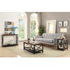 image:imageConvenience Concepts Oxford Console Table 395  Sofa Table with Storage Shelf Transitional Entryway Hall Table for Living Room and Bedroom Display Foyer Table Blush PinkCherryBlack