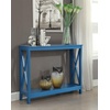 image:imageConvenience Concepts Oxford Console Table 395  Sofa Table with Storage Shelf Transitional Entryway Hall Table for Living Room and Bedroom Display Foyer Table Blush PinkBlue