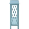 image:imageConvenience Concepts Oxford Console Table 395  Sofa Table with Storage Shelf Transitional Entryway Hall Table for Living Room and Bedroom Display Foyer Table Blush PinkSea Foam Blue