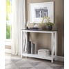 image:imageConvenience Concepts Oxford Console Table 395  Sofa Table with Storage Shelf Transitional Entryway Hall Table for Living Room and Bedroom Display Foyer Table Blush PinkDriftwoodWhite